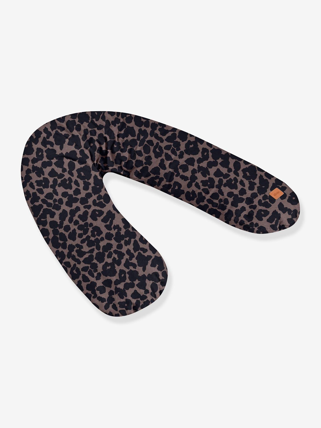 Coussin de maternité et d'allaitement Big Flopsy marron imprimé