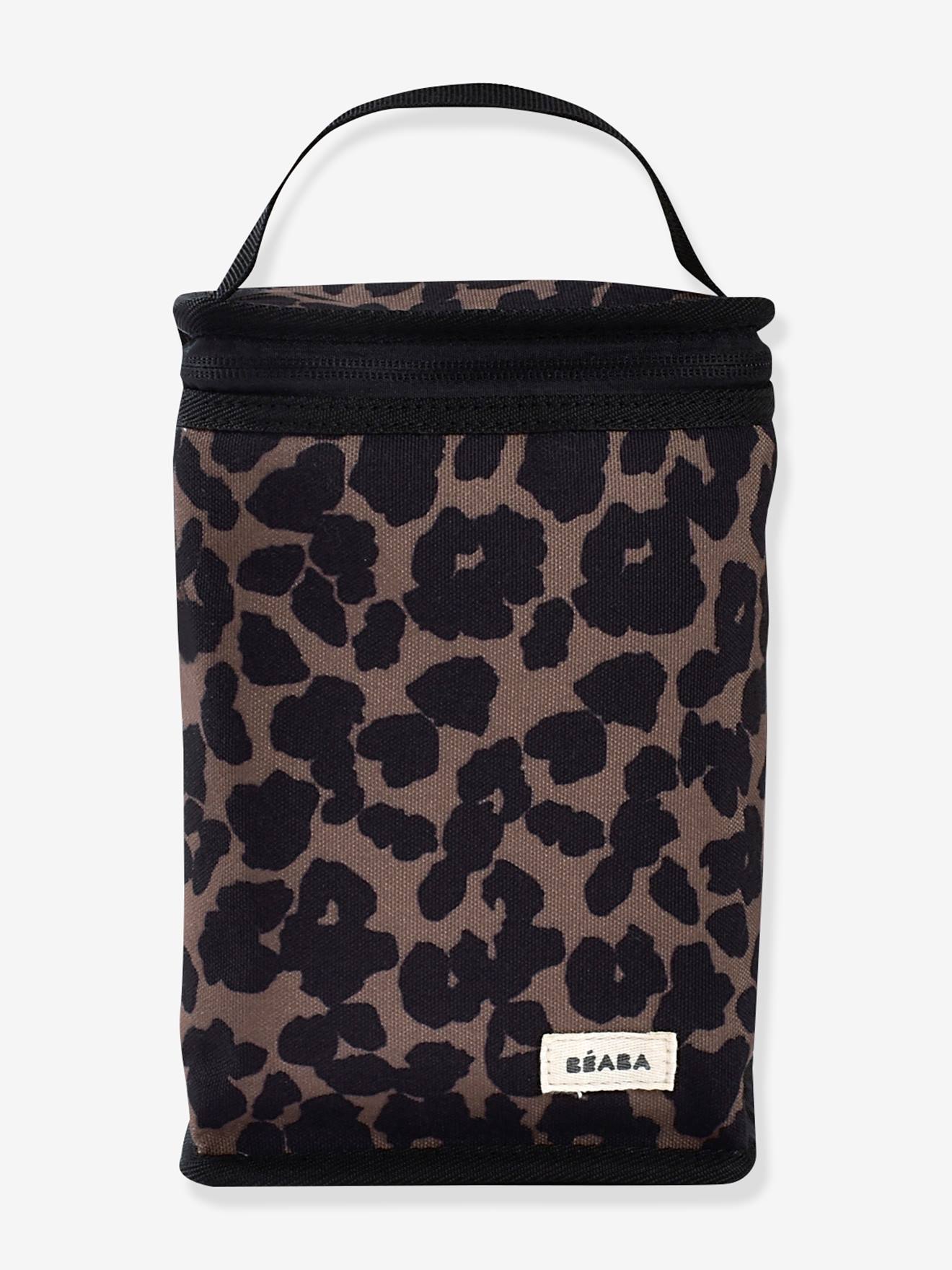 Pochette repas isotherme marron imprimé