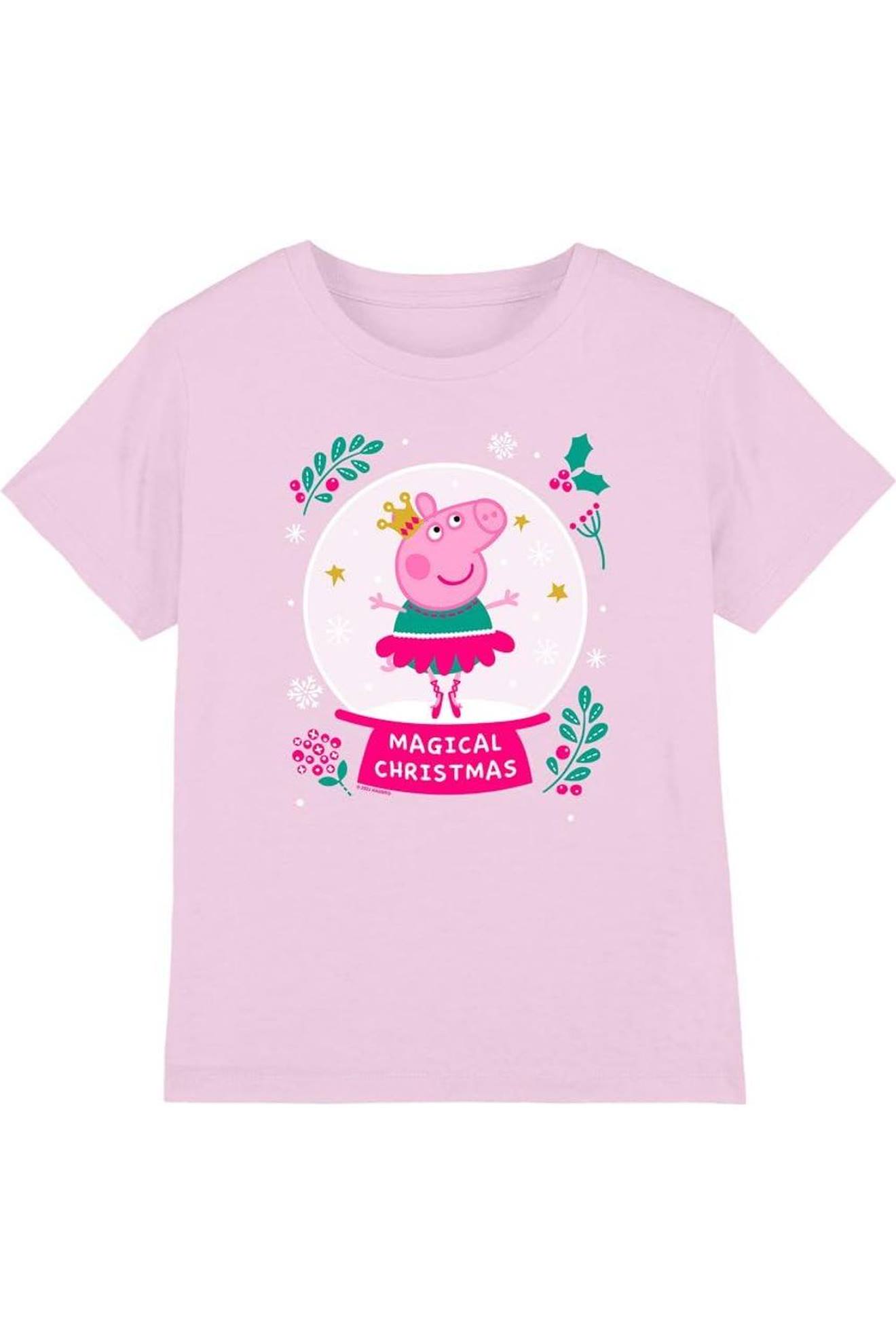 T-shirt Coton Peppa Pig Magical Rose Clair