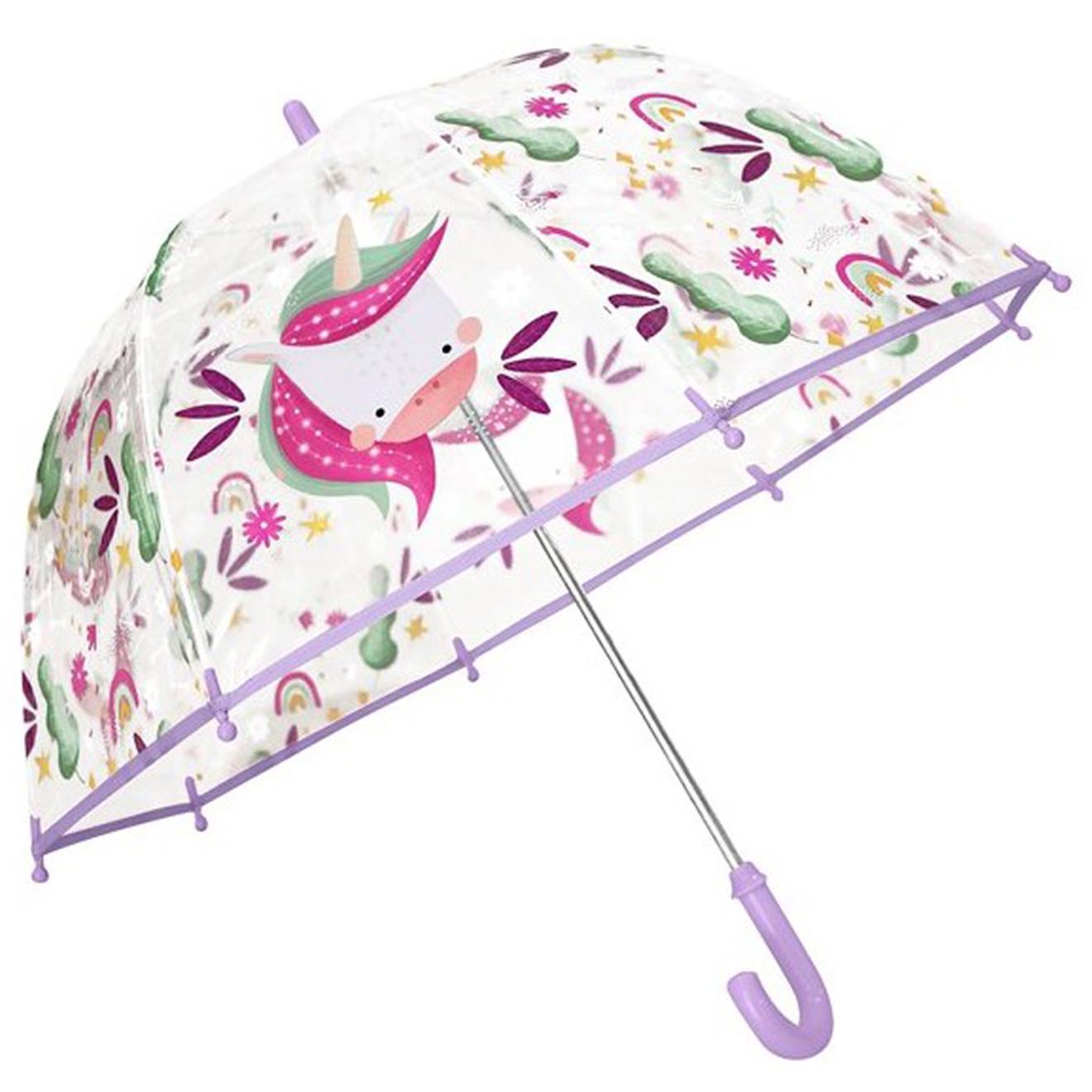 Parapluie Transparent Pour Enfant Animaux Rose