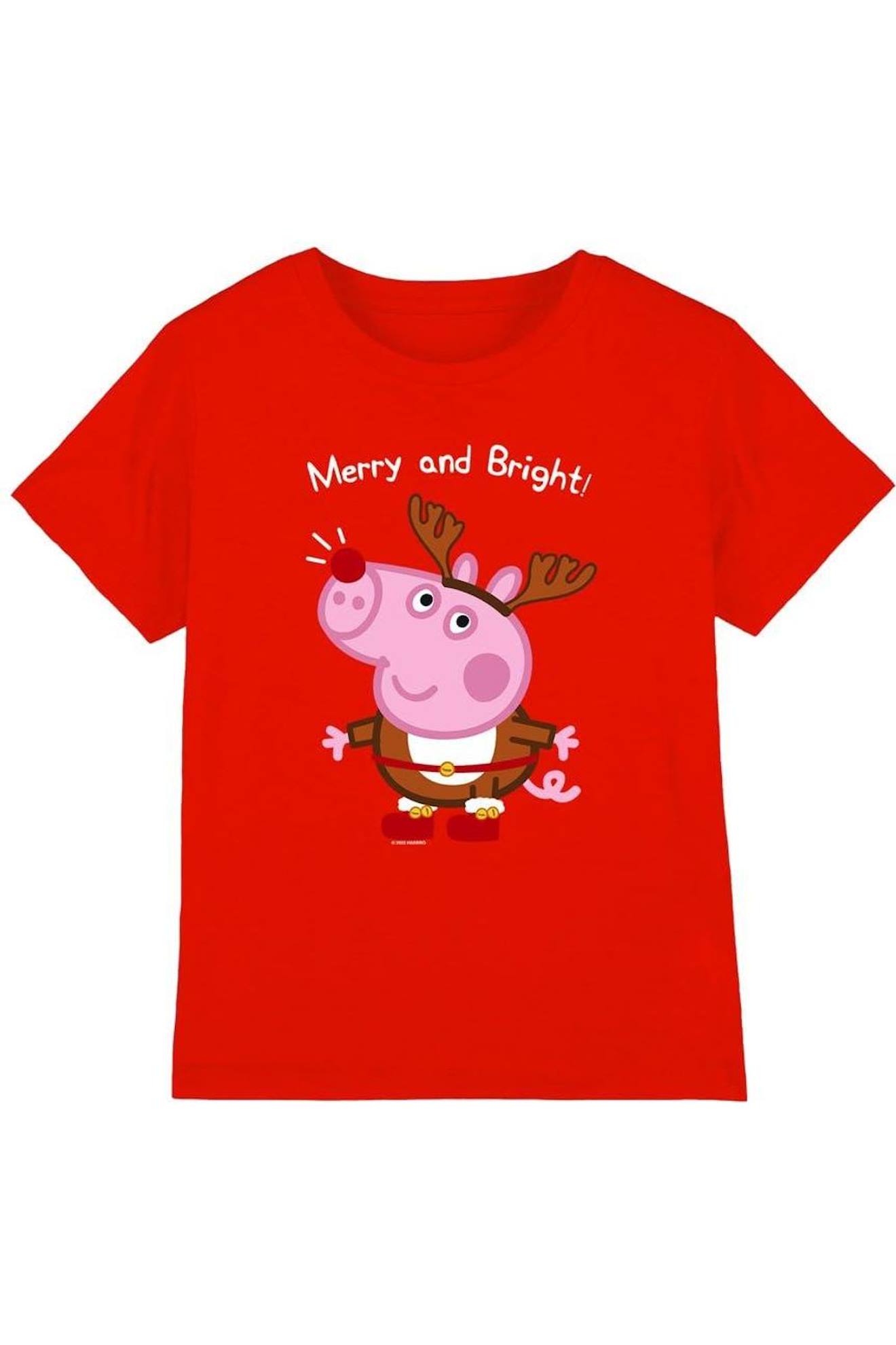 T-shirt George Pig Coton Peppa Pig Rouge