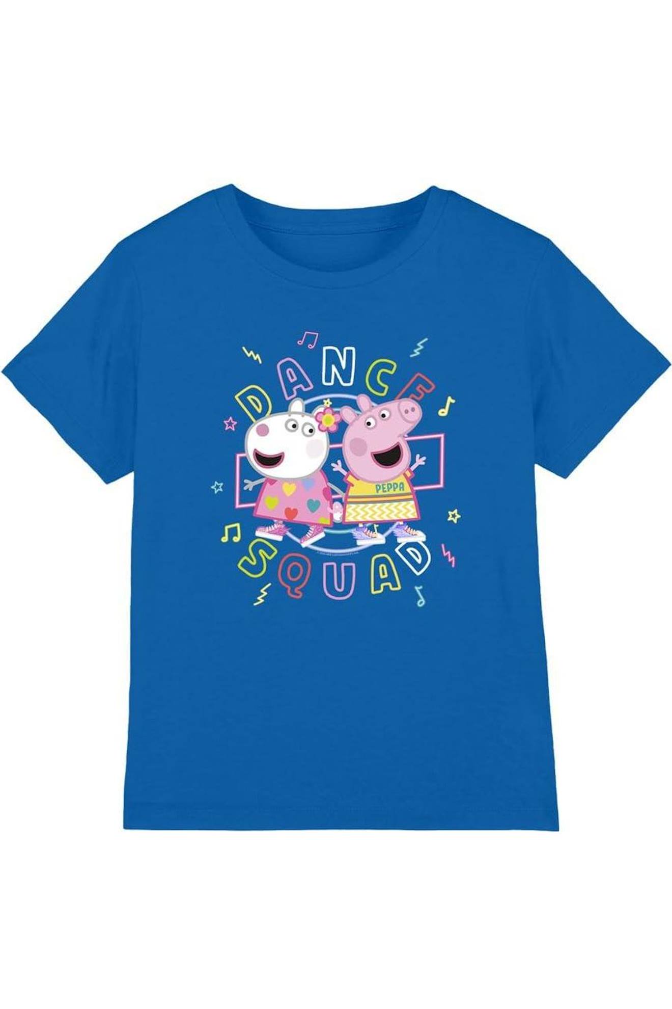 T-shirt Coton Peppa Pig Dance Squad Bleu Roi