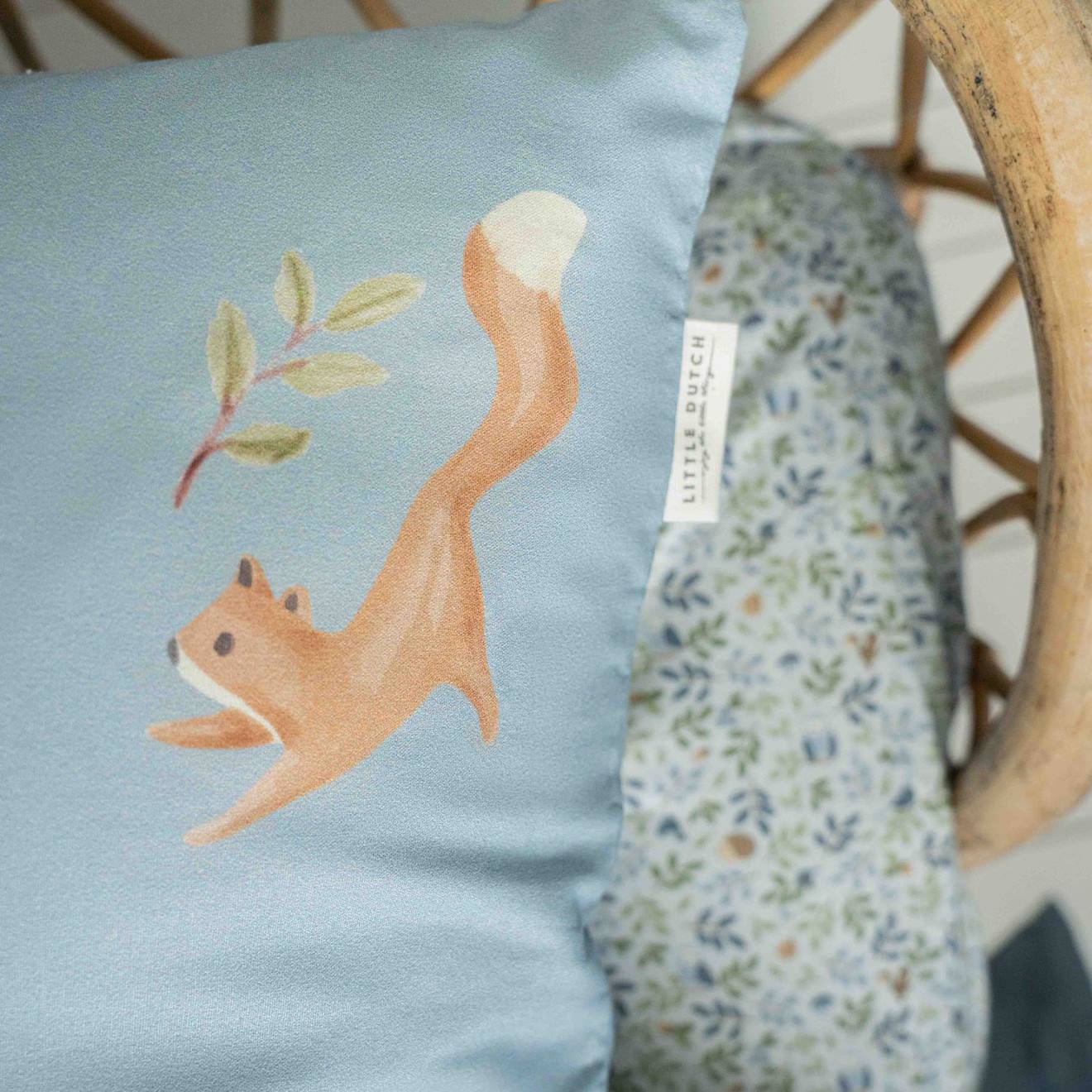 Drap Housse Lit Bébé Forest Treasures (60 X 120 Cm) Bleu (Little Dutch) - Image 2