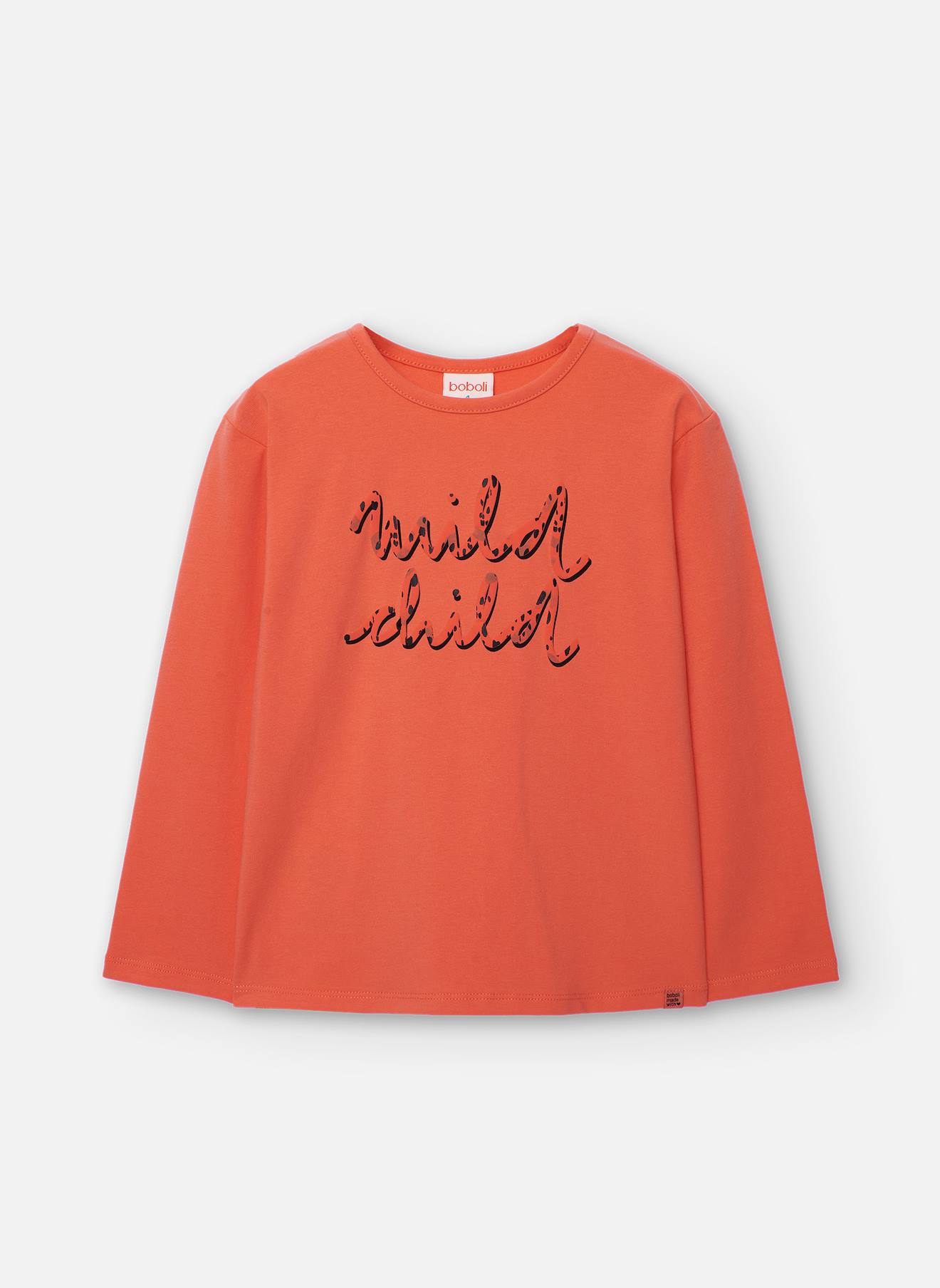 T-shirt Fille En Coton Rouge