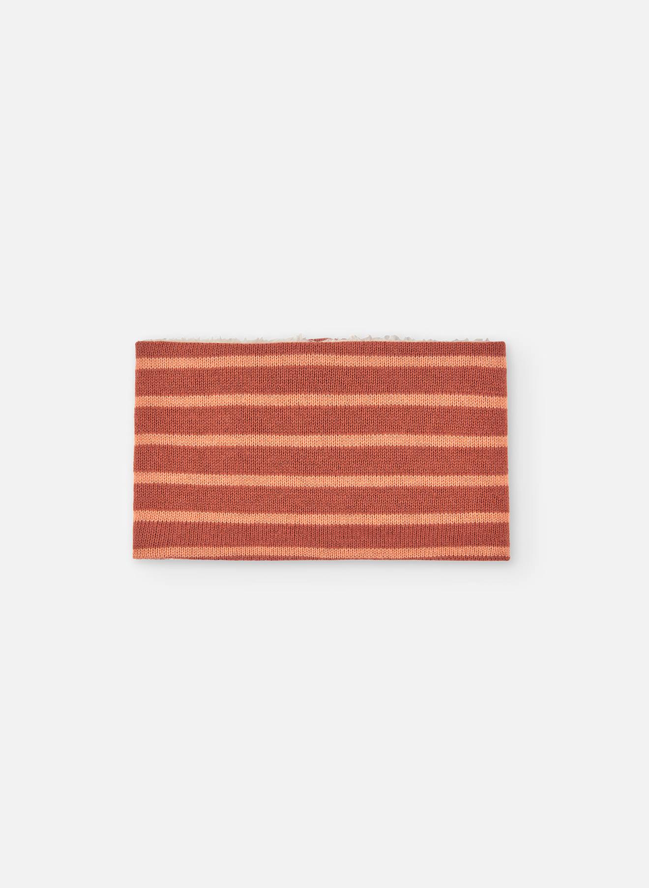 Écharpe Bébé En Tricot À Rayures Orange