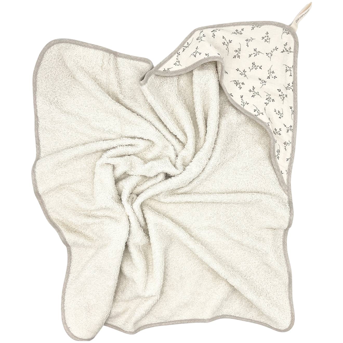 Cape De Bain Olive Bloom (75 X 75 Cm) Ecru, Vert (Babyshower) - Image 2