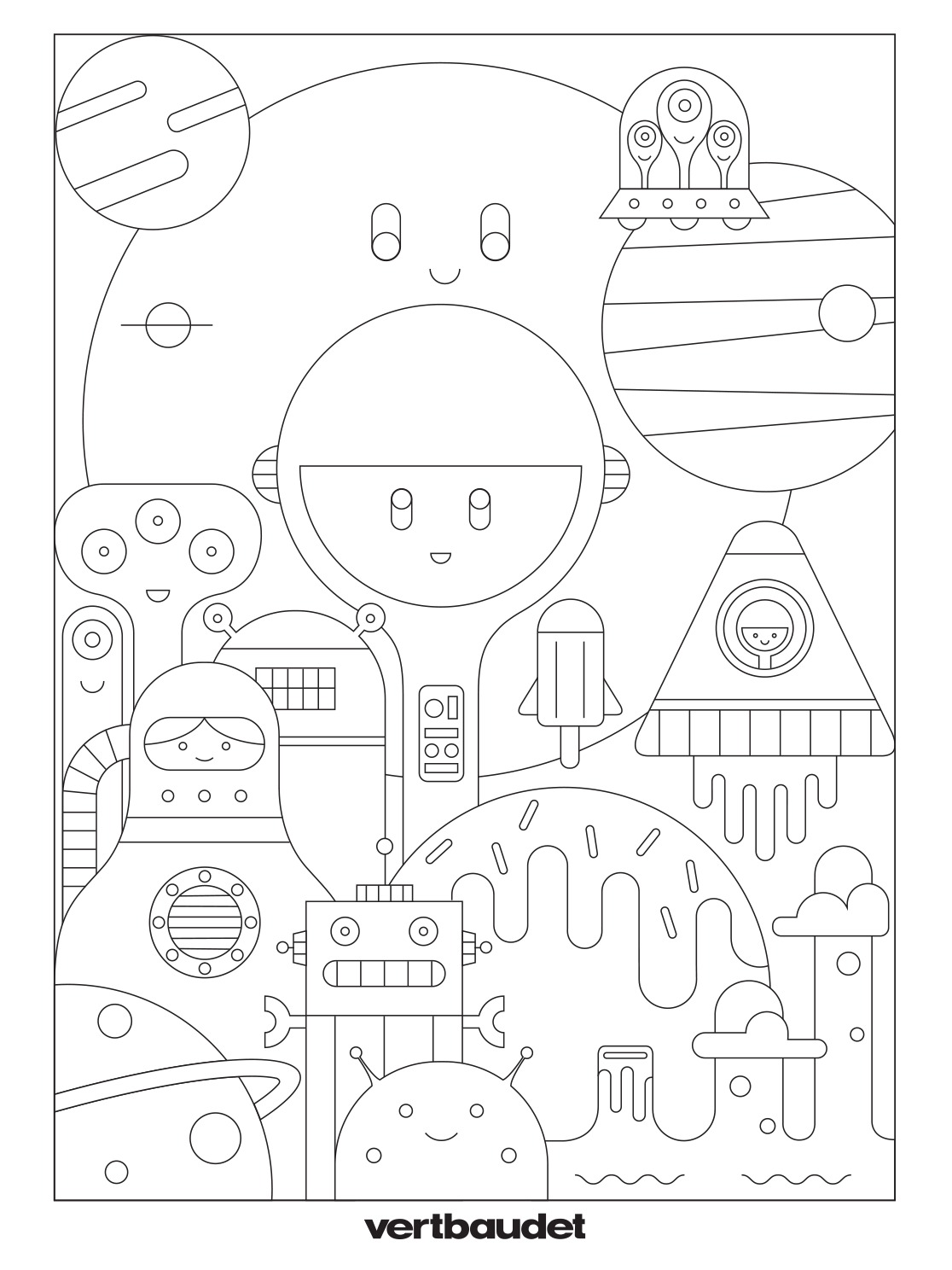 ville du futur a colorier